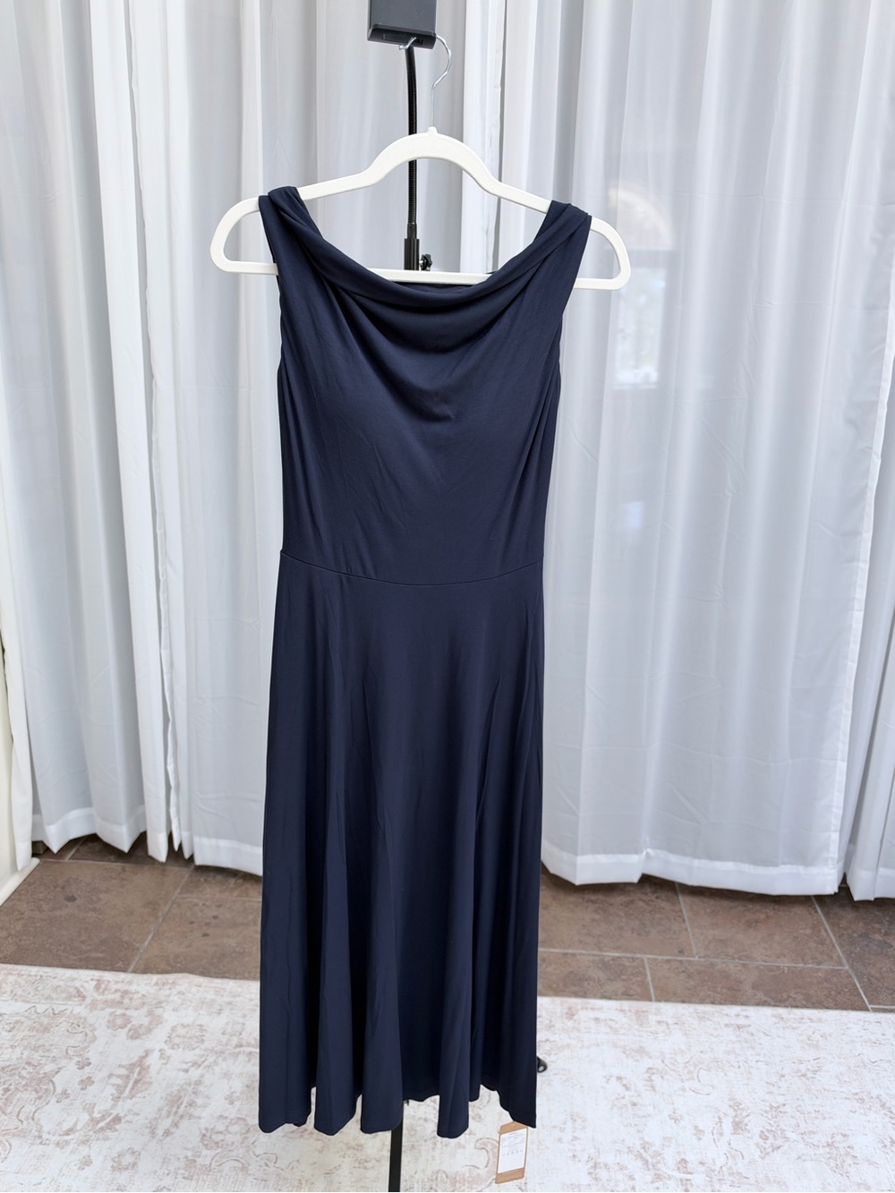 NWT OGL SkinKiss Multi-Wear Midi Bra Dress Navy M